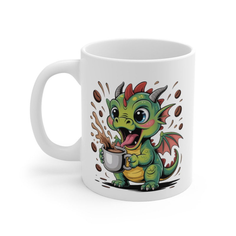 Mug Bébé Dragon Café  Tasse Fantaisie Mignonne pour Fans de Créatures Magiques  Cadeau Original