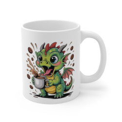 Mug Bébé Dragon Café  Tasse Fantaisie Mignonne pour Fans de Créatures Magiques  Cadeau Original