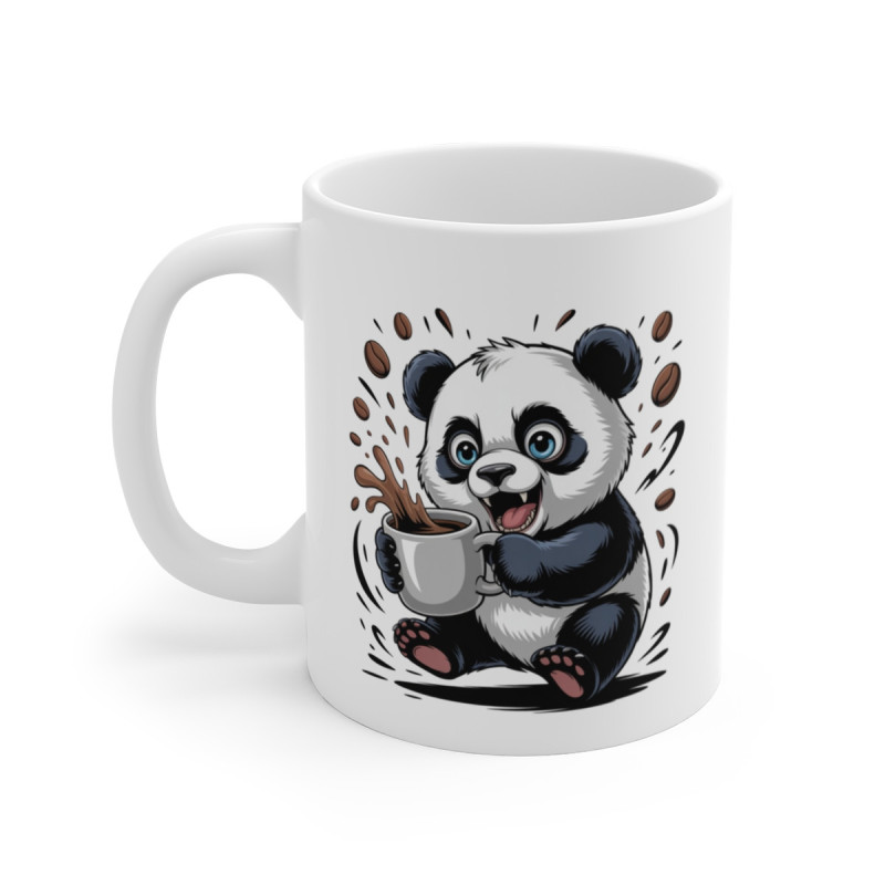 Mug Panda Mignon Tasse Café Énergique et Drôle Cadeau Original pour Fans d’Ours et d’Animaux
