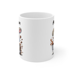 Mug Lapin Personnalisé Tasse Café Mignonne avec Prénom Cadeau Idéal pour Pâques ou Amateurs de Petits Animaux