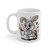 Mug Lapin Mignon Tasse Café Énergique avec Illustration de Lapin Cadeau Enfants ou Amoureux des Animaux