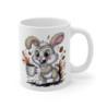 Mug Lapin Mignon Tasse Café Énergique avec Illustration de Lapin Cadeau Enfants ou Amoureux des Animaux