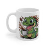 Mug Crocodile MignonTasse Café Rigolote avec Croco Surexcité Cadeau Original pour Amateurs de Reptiles