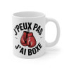 Mug Boxe Humour  Tasse  J’peux pas j’ai boxe Cadeau Original pour Boxeurs et Fans de Sports de Combat