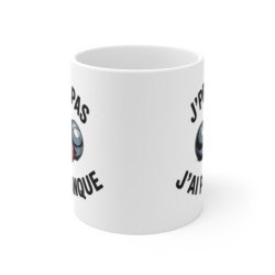 Mug Pétanque Humour  Tasse J’peux pas j’ai pétanque Cadeau Original pour Joueurs de Boules et Fans de l’Apéro