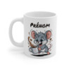 Mug Souris Personnalisé Tasse Café Rigolote avec Prénom Cadeau Original pour Amoureux des Rongeurs et du Petit Déj’