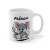 Mug Souris Personnalisé Tasse Café Rigolote avec Prénom Cadeau Original pour Amoureux des Rongeurs et du Petit Déj’