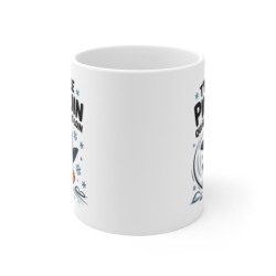 Mug Pingouin Drôle Tasse Humour T’es pas le Pingouin qui Glisse le Plus Loin Idée Cadeau Hiver Fun Original