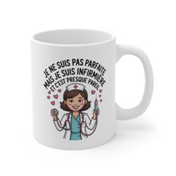 Mug Infirmière Humour  Tasse Je Ne Suis Pas Parfaite Mais Je Suis Infirmière Cadeau Origina