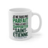 Tasse AS Saint-Étienne Pas Parfait Mais Supporter Mug Vert Humour Football
