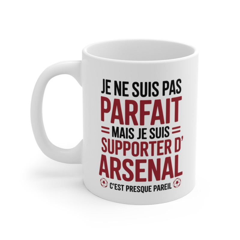 Tasse Arsenal Mug Pas Parfait Mais Supporter Idée Cadeau Fan Gunners Premier League