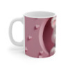 Tasse Ours Blanc Mignon – Mug Kawaii Amour et Cœurs – Cadeau Romantique et Doux
