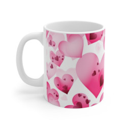 Tasse Cœurs Roses Mug...