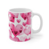 Tasse Cœurs Roses Mug Romantique Amour Saint-Valentin Cadeau Fête des Amoureux Kawaii
