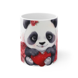 Tasse Panda Cœur Rouge Mug...