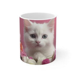 Tasse Chaton Blanc Mug Chat...