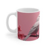 Tasse Oiseaux Amoureux Mug Couple Romantique Branche Fleurie Idée Cadeau Poétique et Élégant
