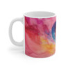 Tasse Cœur Aquarelle Mug Arc-en-Ciel Émotion Amour Cadeau Artistique Coloré