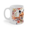 Tasse Renards Aquarelle Mug Animaux Amoureux & Fleurs Cadeau Couple Romantique Nature