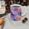 Tasse Papillons et Fleurs Mug Pastel Violet Rose Idée Cadeau Féminin Zen Nature Poétique