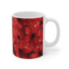 Tasse Papillons Rouges  Mug Élégant Beauté Passion Cadeau Femme Amour Nature Design Rouge Intense