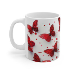 Tasse Papillons Rouges...