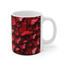 Tasse Papillons Rouges sur...