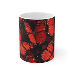 Tasse Papillons Rouges Mug...