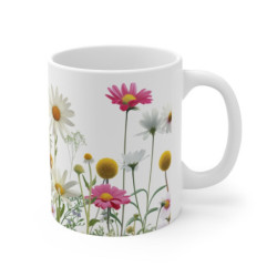 Tasse Champ de Marguerites Design Floral Naturel et Champêtre Mug Marguerites et Fleurs des Champs