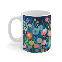 Tasse Art Fleurs Peintes...