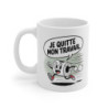 Tasse Drôle Papier Toilette Mug Je quitte mon travail  Humour Burn-out & Bureau Cadeau Collègue ou Départ Job