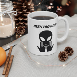 Tasse Alien Rien 100 Rien Mug  OVNI Signe Jul – Cadeau Original Fan Rap ou Geek