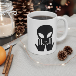 Mug Alien Signe JUL  OVNI Style Rap Français  Cadeau Original et Fun