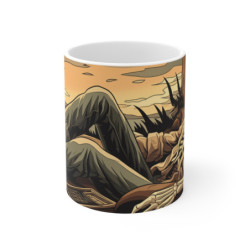Tasse Squelette Cowboy  Mug Dark Humour Western  Céramique 325ml Chill Éternel & Ironie du Far West