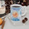 Tasse Lune Aquarelle Mug Céramique 325ml Univers Bleu & Planètes  Design Astral Poétique Cadeau Cosmique