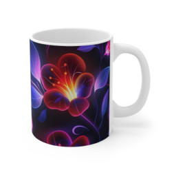 Tasse Fleur Néon Brillante...