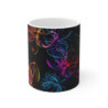 Tasse Fleur Néon Colorée  Design Floral Moderne et Lumineux Cadeau Femme Chic et Tendance
