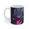 Tasse Crâne Gothique avec Papillons Roses  Mug Sombre Élégant  Design Baroque & Poétique  Idée Cadeau Décalée