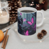 Tasse Crâne Gothique avec Papillons Roses  Mug Sombre Élégant  Design Baroque & Poétique  Idée Cadeau Décalée