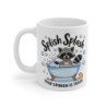 Mug Humoristique Raton Laveur Bain Tasse Splish Splash Your Opinion Is Trash Cadeau Marrant