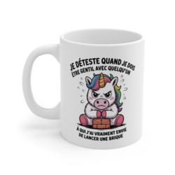 Mug Humour Français Licorne...