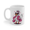 Mug Tasse Cane Diva Canard Glamour en Talons & Lunettes Roses Idée Cadeau Marrant et Stylé pour Femmes Originales