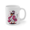 Mug Tasse Cane Diva Canard Glamour en Talons & Lunettes Roses Idée Cadeau Marrant et Stylé pour Femmes Originales