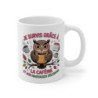 Mug Tasse Drôle Café  Je Survis Grâce à la Caféine et aux Mauvaises Décisions Idée Cadeau Humour Travail, Chouette