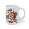 Mug Femme au Caractère  J’ai un Bon Cœur, Une Grande Gueule & Je Suis un Peu Méchante Cadeau Humour Animal