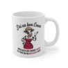 Mug Femme Attitude  J’ai un Bon Cœur, Une Grande Gueule & Je Suis un Peu Méchante Vache Stylée Humoristique