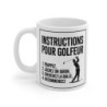 Mug Humour Golf  Instructions pour Golfeur Drôle Idée Cadeau Joueur de Golf Tasse Sport & Détente