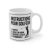 Mug Humour Golf  Instructions pour Golfeur Drôle Idée Cadeau Joueur de Golf Tasse Sport & Détente