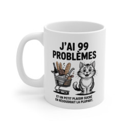 Mug Chat 99 Problèmes Tasse...