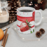 Mug Fraise Aquarelle  Design Rouge Gourmand et Élégant Tasse Fruitée pour Amoureux de l’Été et de l’Art